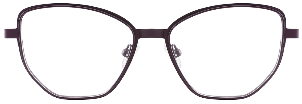 Try on glasses: Cat Eye Prescription Glasses 23231 Brown