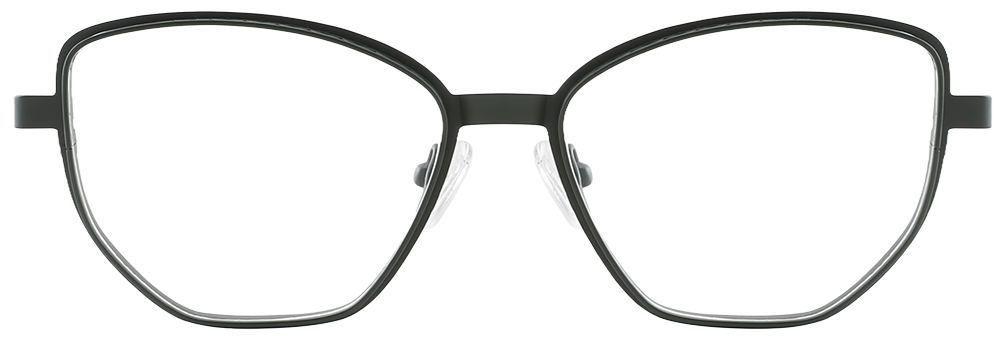 Try on glasses: Cat Eye Prescription Glasses 23231 Black Red