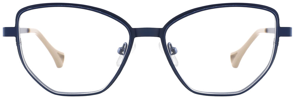 Cat Eye Prescription Glasses 23231 Blue Cream from cheapglasses123.com
