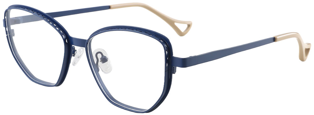 Cheapglasses123.com Cat Eye Prescription Glasses 23231 Blue Cream