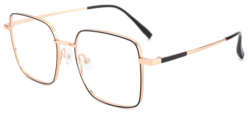 Cheapglasses123.com Titanium Prescription Glasses 26013 Black Gold