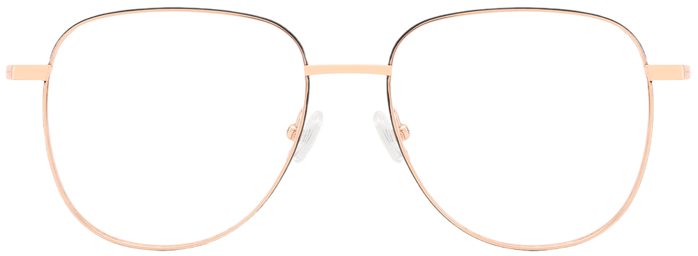 Try on Titanium Prescription Glasses 26015 Gold