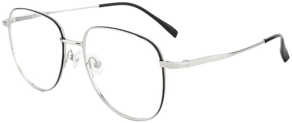 Cheapglasses123.com Titanium Prescription Glasses 26015 Silver