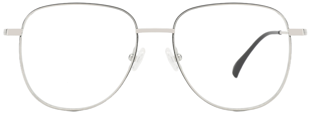 Try on Titanium Prescription Glasses 26015 Silver