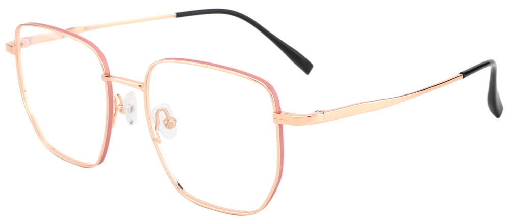 Cheapglasses123.com Titanium Prescription Glasses 26016 Rose Gold