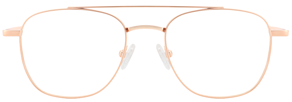 Try on Titanium Prescription Glasses 26021 Gold