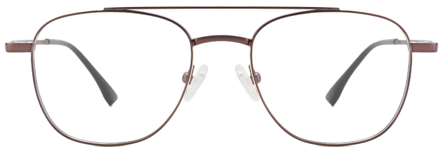Titanium Prescription Glasses 26021 Brown from cheapglasses123.com