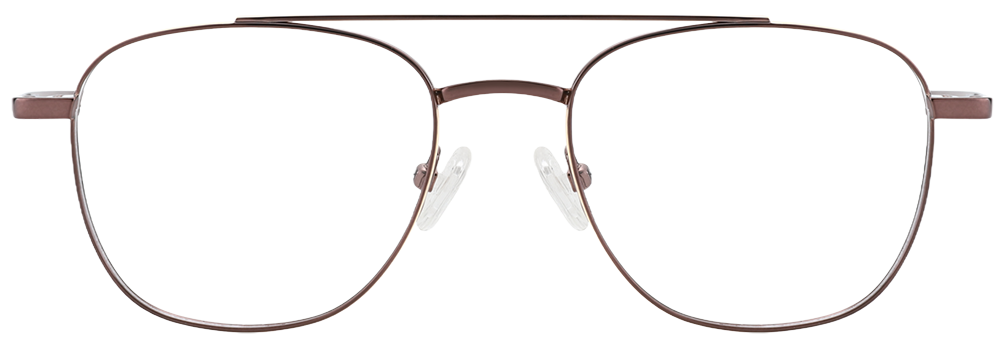 Try on Titanium Prescription Glasses 26021 Brown