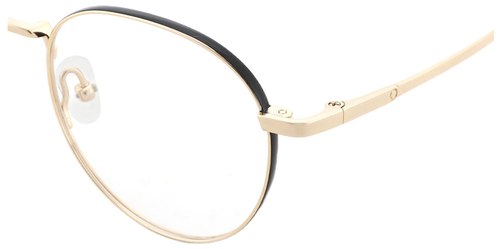 Titanium Prescription Glasses 26022 Gold Black