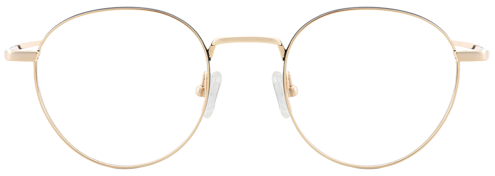 Try on Titanium Prescription Glasses 26022 Gold Black
