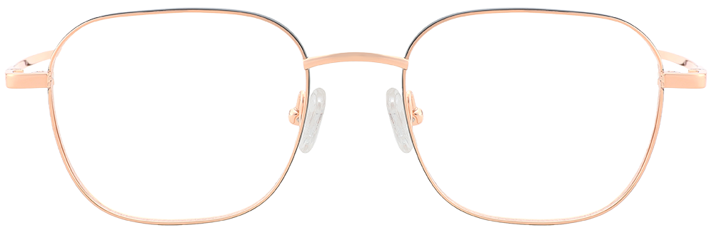 Try on Titanium Prescription Glasses 26023 Gold
