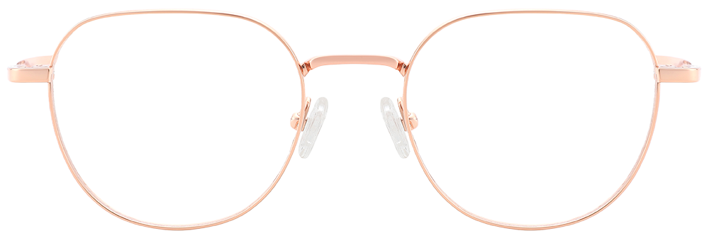 Try on Titanium Prescription Glasses 26024 Gold