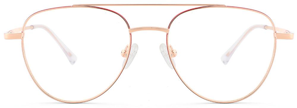 Titanium Prescription Glasses 26025 Red Gold from cheapglasses123.com