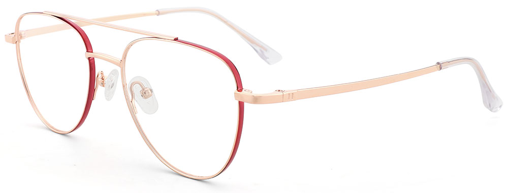 Cheapglasses123.com Prescription Glasses 26025 Red Gold