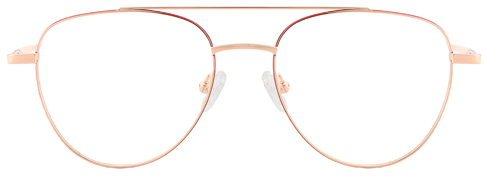 Try on Prescription Glasses 26025 Red Gold