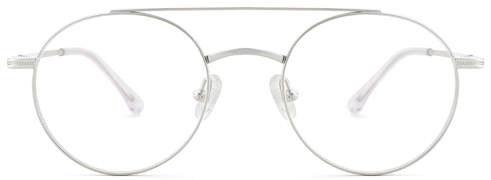 Aviator Prescription Glasses 26028 Silver from cheapglasses123.com