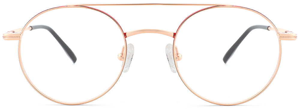 Aviator Prescription Glasses 26028 Red Gold from cheapglasses123.com