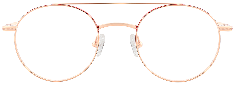 Try on Aviator Prescription Glasses 26028 Red Gold