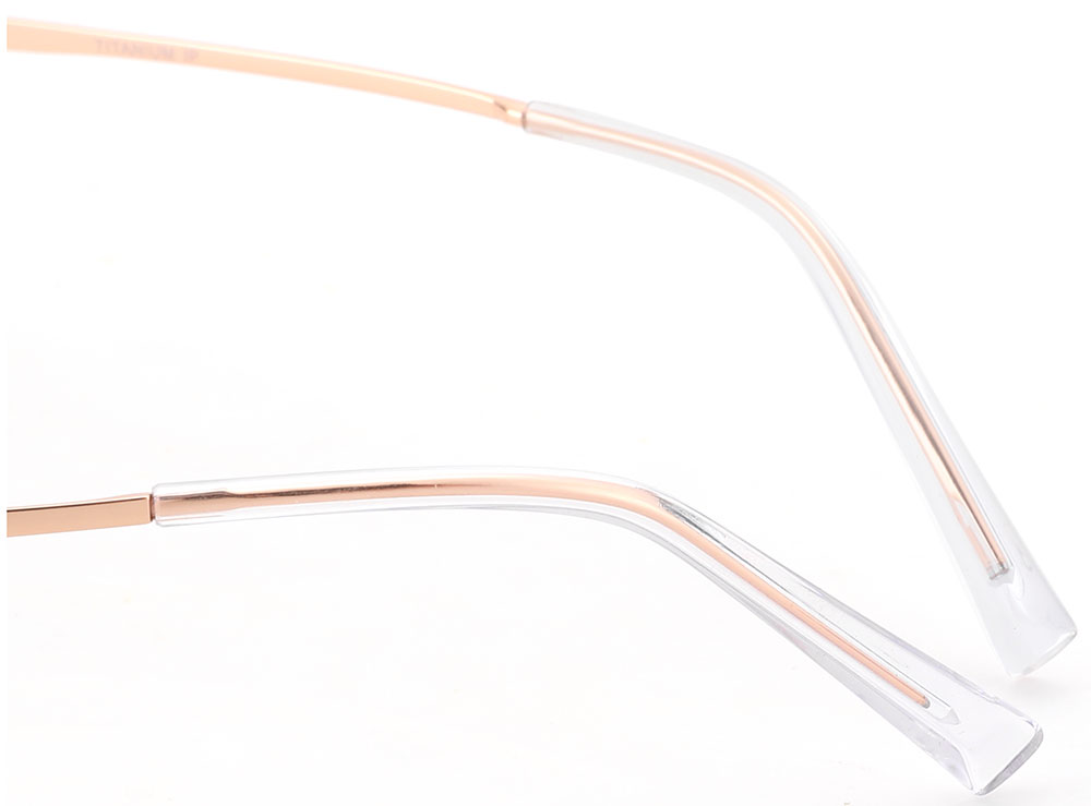 Titanium Prescription Glasses 26029 Gold