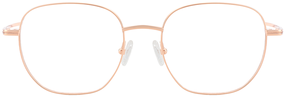 Try on Titanium Prescription Glasses 26029 Gold