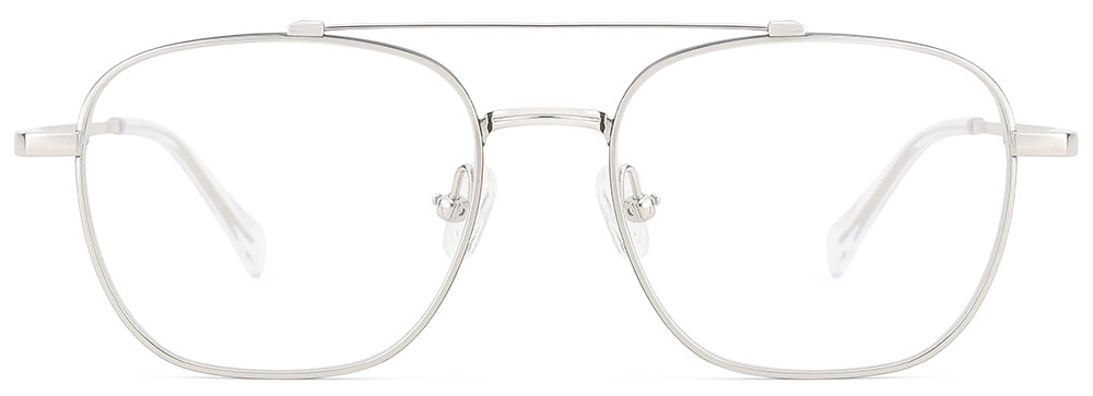 Aviator Prescription Glasses 26032 Silver from cheapglasses123.com