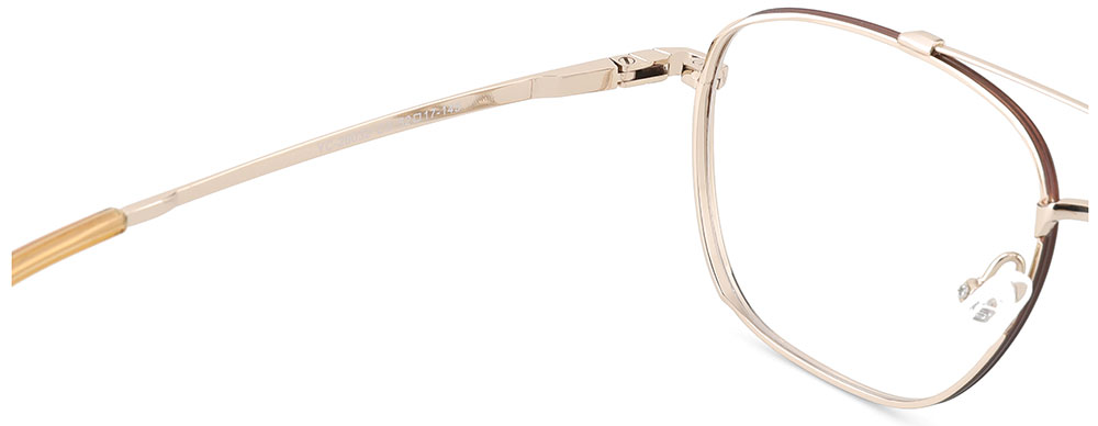 Prescription Glasses 26032 Brown Gold
