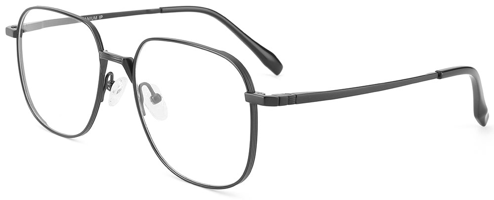 Titanium Prescription Glasses 26033 Black from cheapglasses123.com