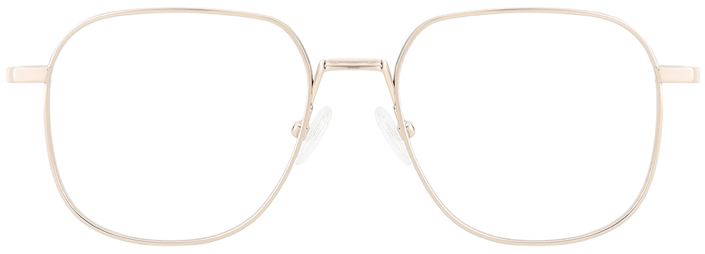 Try on Titanium Prescription Glasses 26033 Gold