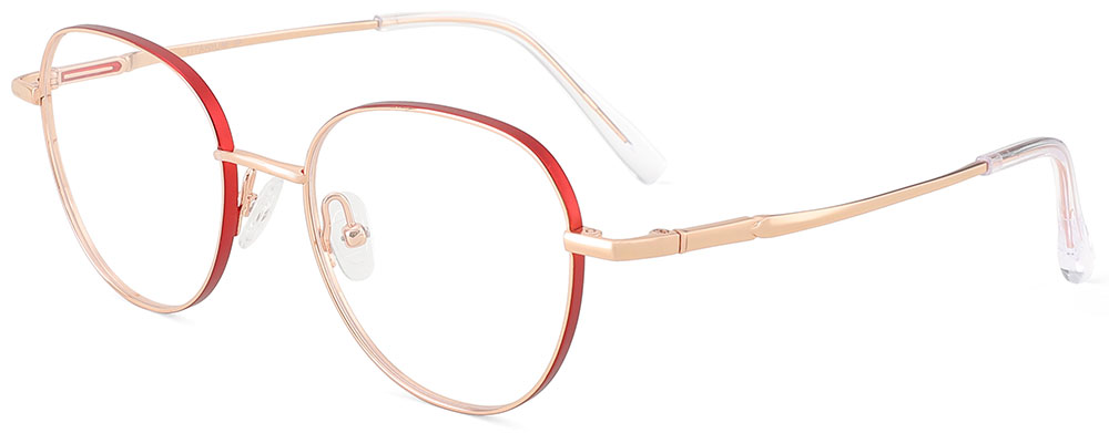 Titanium Prescription Glasses 26034 Red Gold from cheapglasses123.com
