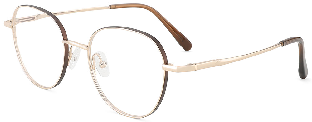 Titanium Prescription Glasses 26034 Gold from cheapglasses123.com