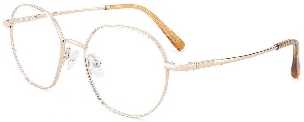 Titanium Prescription Glasses 26035 Gold from cheapglasses123.com