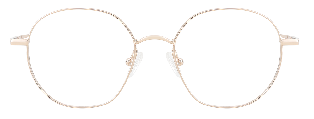  Try on Titanium Prescription Glasses 26035 Gold