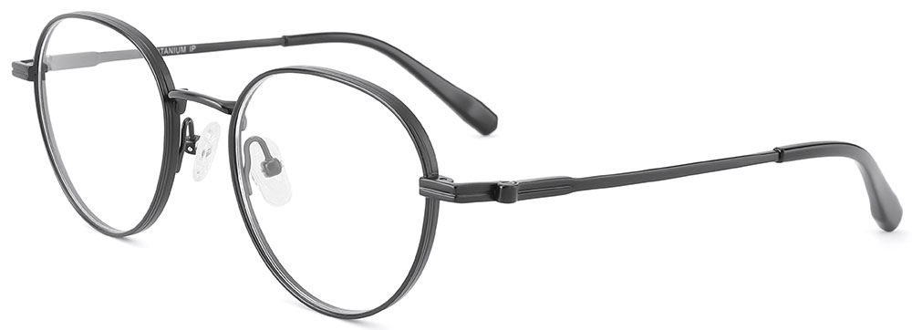 Titanium Prescription Glasses 26036 Black from cheapglasses123.com