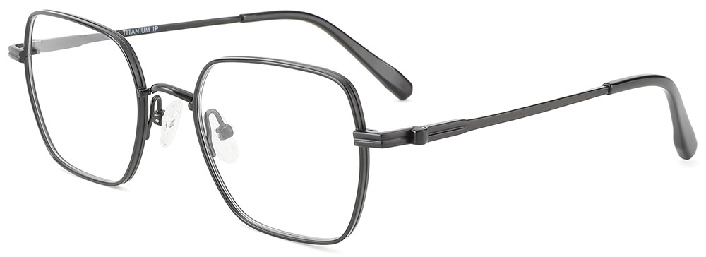 Titanium Prescription Glasses 26037 Black from cheapglasses123.com