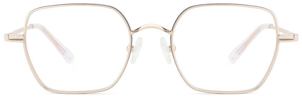 Titanium Prescription Glasses 26037 Gold