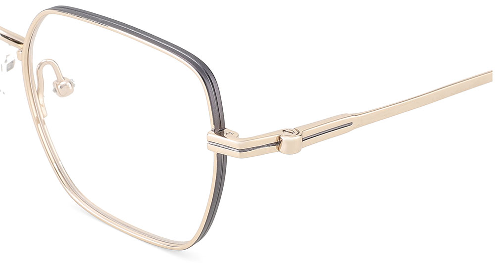 Titanium Prescription Glasses 26037 Gold
