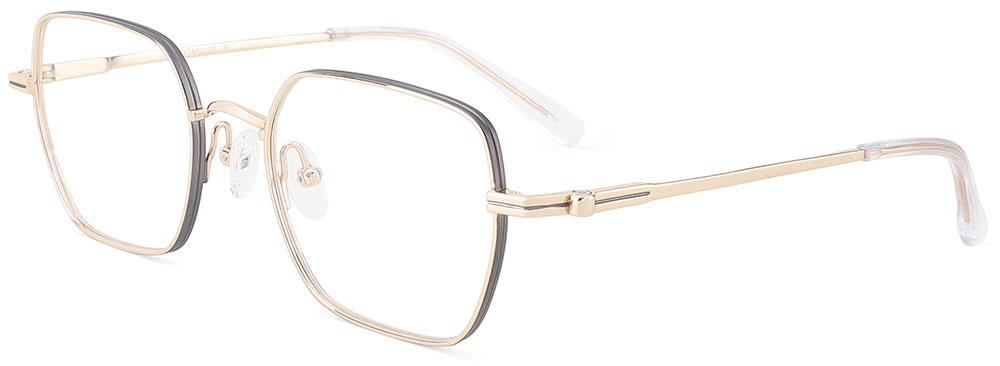 Titanium Prescription Glasses 26037 Gold from cheapglasses123.com