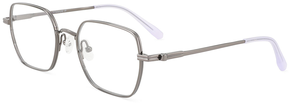 Titanium Prescription Glasses 26037 Gray from cheapglasses123.com