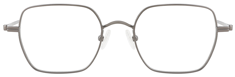 Try on Titanium Prescription Glasses 26037 Gray