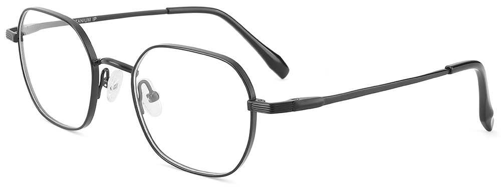 Titanium Prescription Glasses 26038 Black from cheapglasses123.com