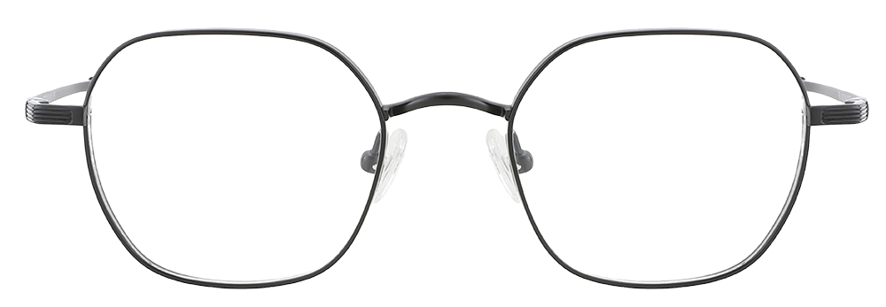 Try on Titanium Prescription Glasses 26038 Black