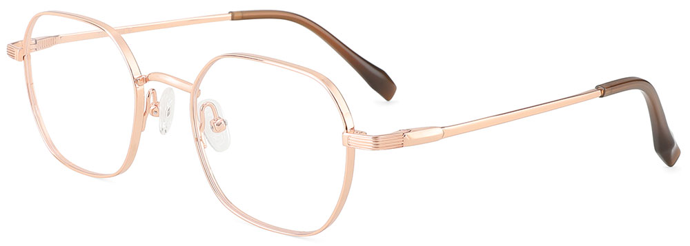Titanium Prescription Glasses 26038 Gold from cheapglasses123.com