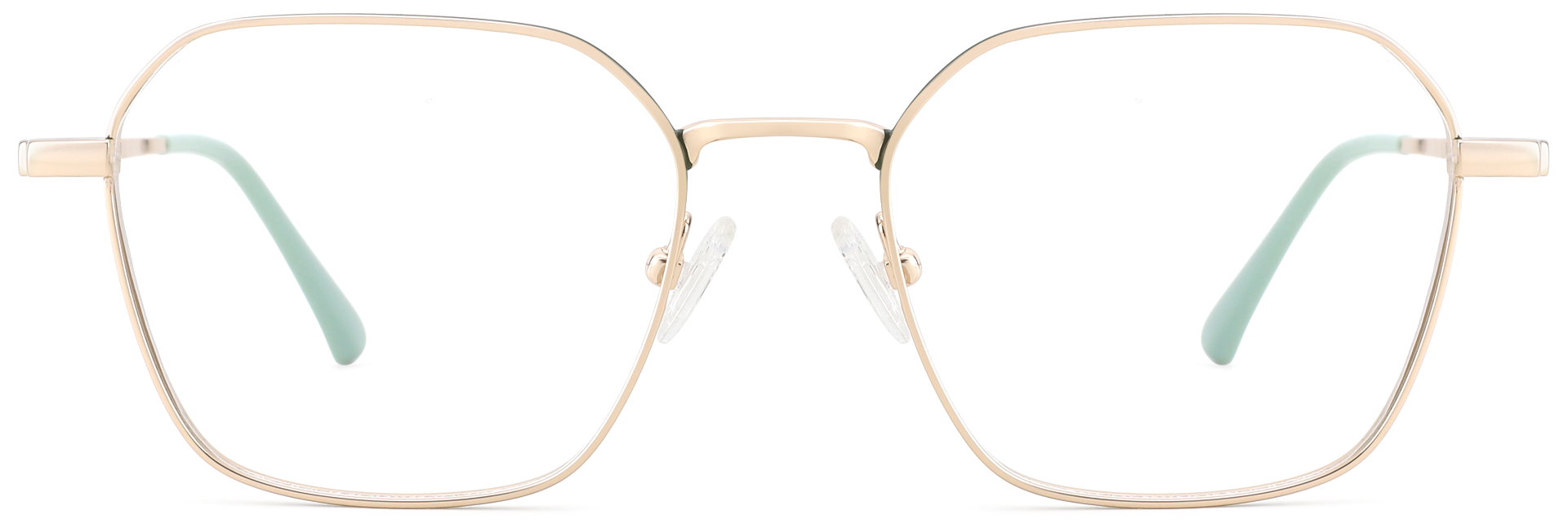 Titanium Prescription Glasses 26040 Gold Green