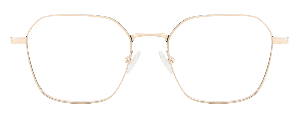 Try on Titanium Prescription Glasses 26040 Gold Green