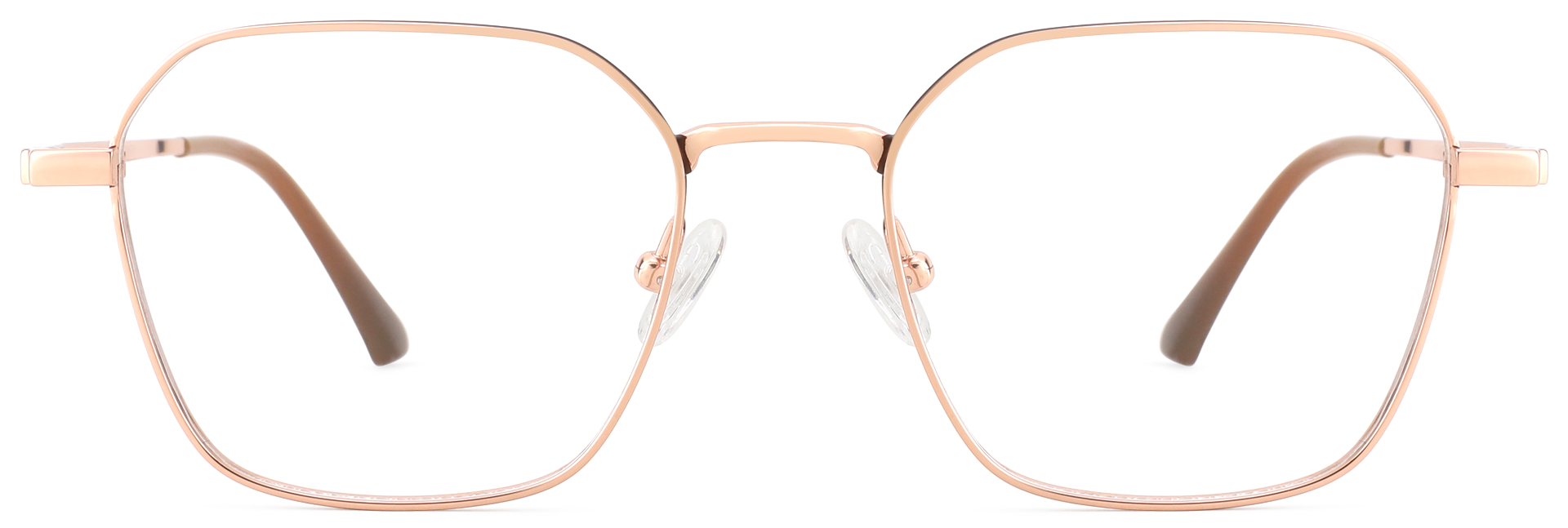 Titanium Prescription Glasses 26040 Gold Brown