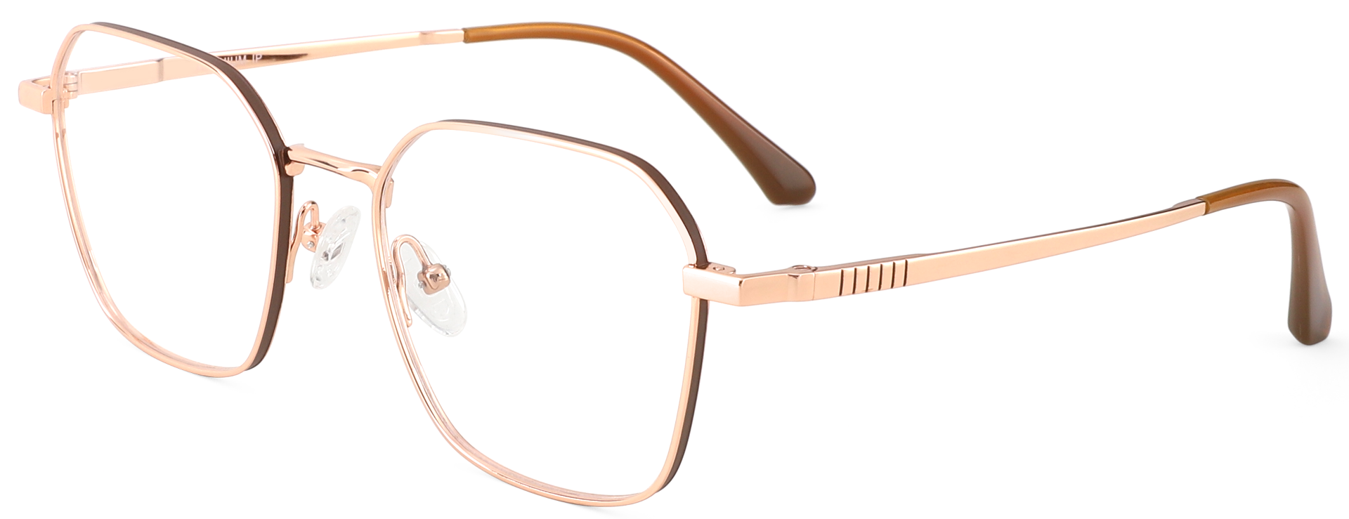 Titanium Prescription Glasses 26040 Gold Brown from cheapglasses123.com
