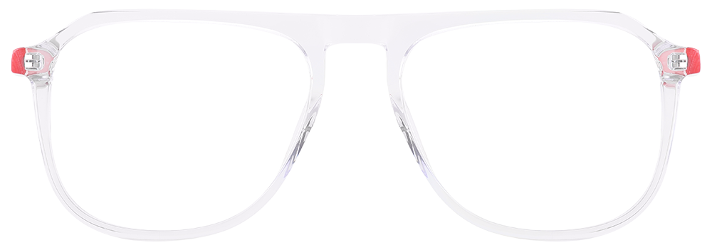 Try on glasses: Wayfarer Prescription Glasses 28001 White Red