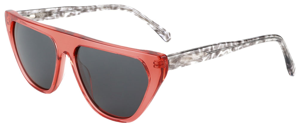 Cat Eye Prescription Sunglasses 29040 Red Gray