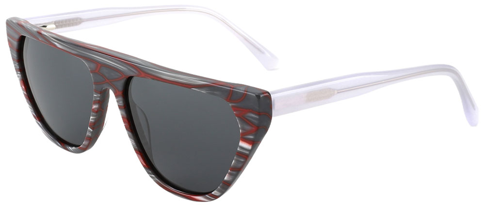 Cat Eye Prescription Sunglasses 29040 Striped Clear