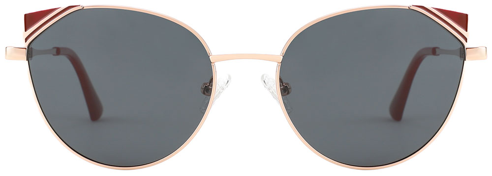 Cat Eye Prescription Sunglasses 29046 Red Gold from cheapglasses123.com